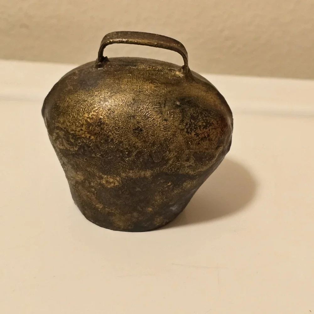 Antique Russian Bell Sound Cow Animals Brass Shepherd‎ 1900s 2.75
